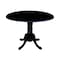 International Concepts 42 in. Dual Drop Leaf Table with 4 Ladder Back Dining Chairs - 5 Piece Dining Set K46-42DP-C59-2-4 - alternate 2
